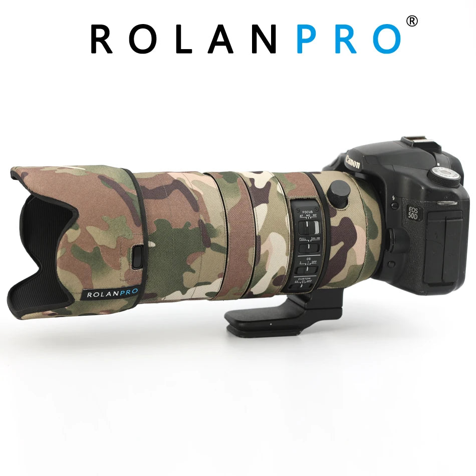 ROLANPRO Lens Coat Camouflage Rain Cover For SIGMA 70-200mm F2.8 Sport Lens Protective Case Nylon Waterproof Guns Sleeve