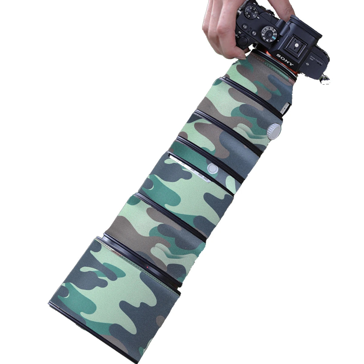 CHASING BIRDS Camouflage Waterproof Lens Coat for Sony FE 200-600mm F5.6-6.3 G OSS Rainproof Lens Protective Cover SEL 200600