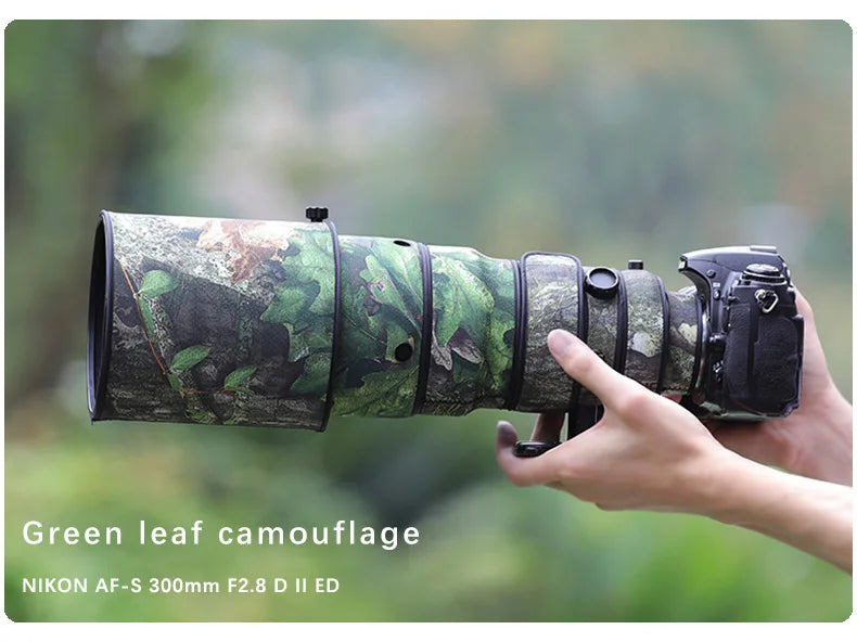 Chasing birds lens coat for NIKON AF-S 300 F2.8 D II FD waterproof and rainproof camo lens coat protective cover nikon 300mm len