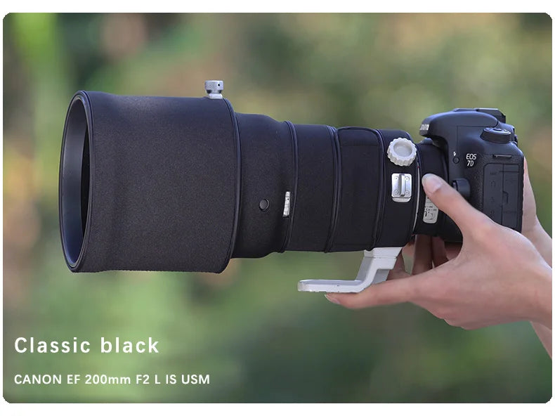 CHASING BIRDS camouflage lens coat for CANON EF 200 mm F2 L IS USM waterproof and rainproof elasticity lens protective cover