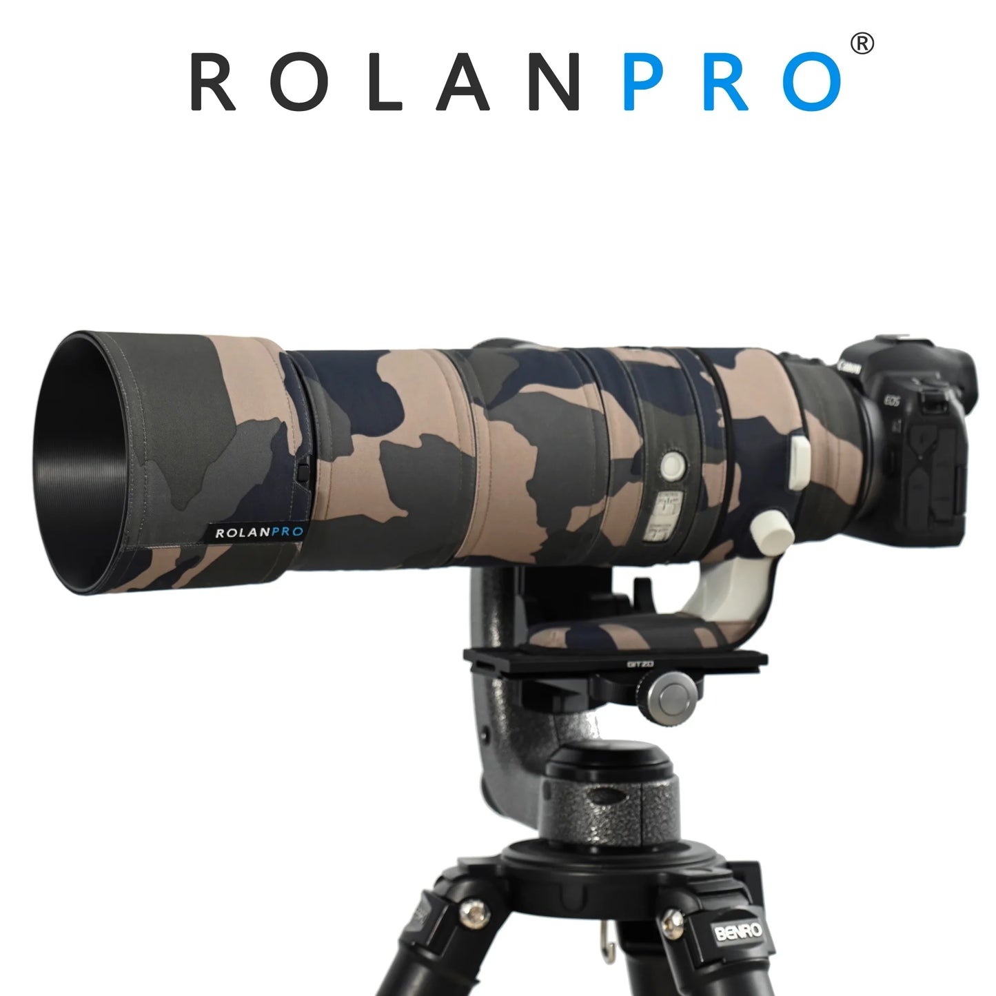 ROLANPRO Waterproof Lens Cover for Canon RF 200-800mm F6.3-9 IS USM Camouflage Rain Cover Lens Protection Sleeve Guns Case