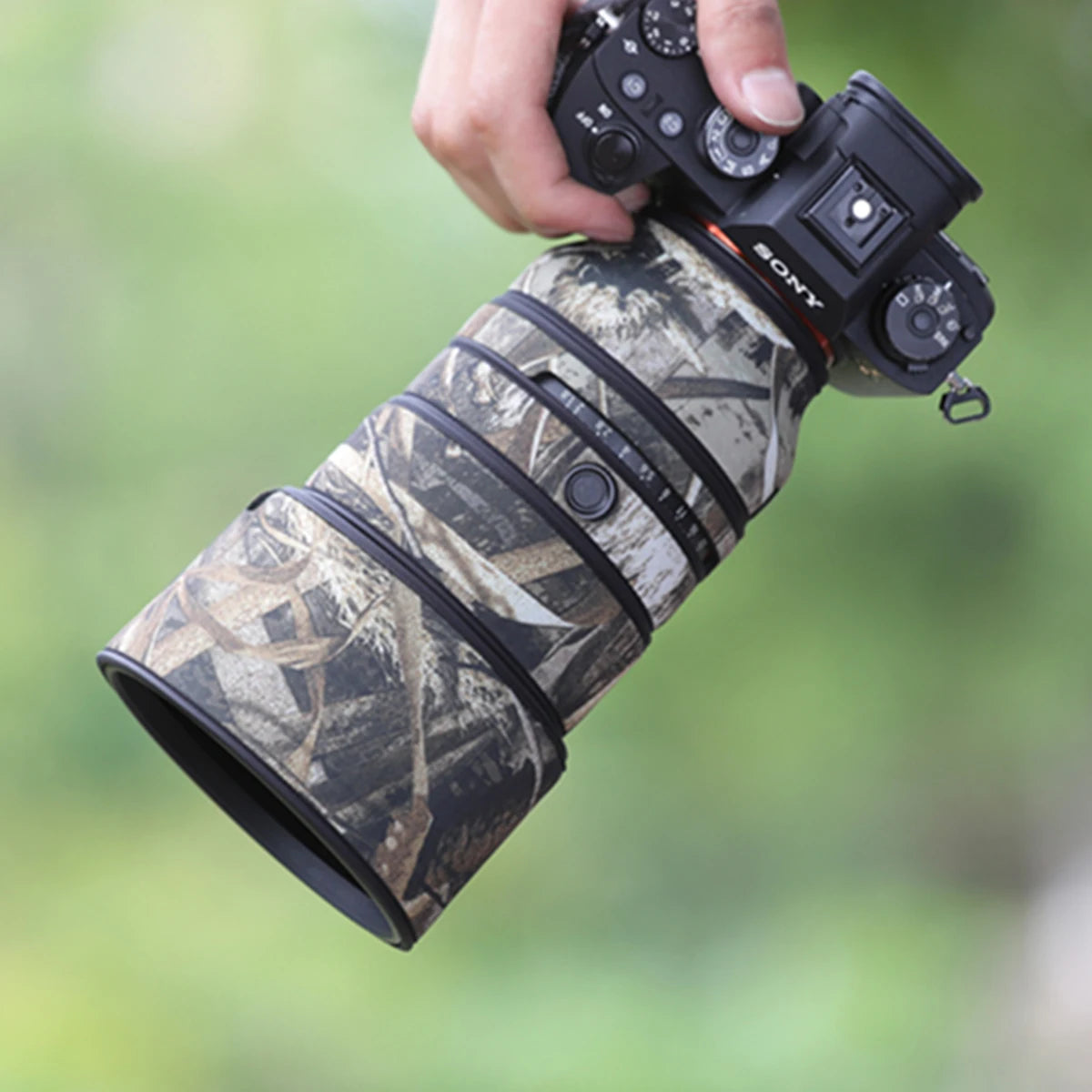 CHASING BIRDS camouflage lens coat for SONY FE 135 mm F1.8 GM waterproof and rainproof lens protective cover
