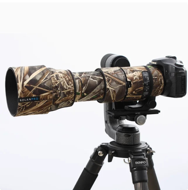 ROLANPRO Camouflage Lens Coat for SIGMA 150-600mm F5-6.3 DG OS HSM Contemporary (AF Version) Lens Protective Sleeve Guns Case