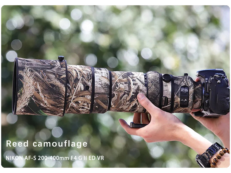 Chasing birds camouflage lens coat for NIKON AFS 200 400 F4 G II ED VR waterproof and rainproof lens protective cover lens cover
