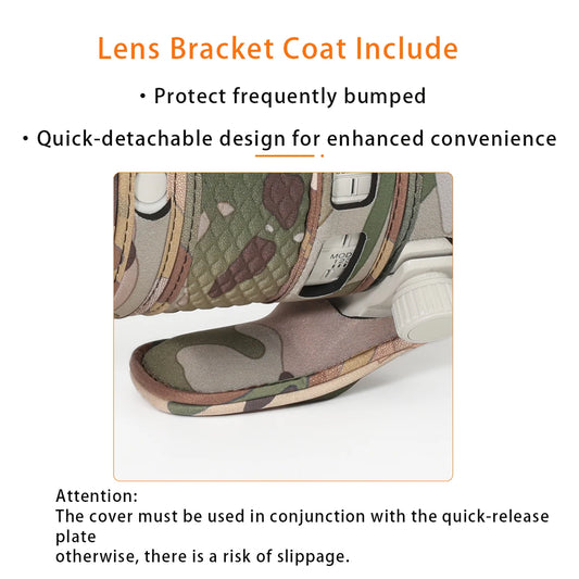 CHASING BIRDS camouflage lens coat for Sony FE 70-200mm F4 Macro G OSS II waterproof and rainproof elastic lens protect cover