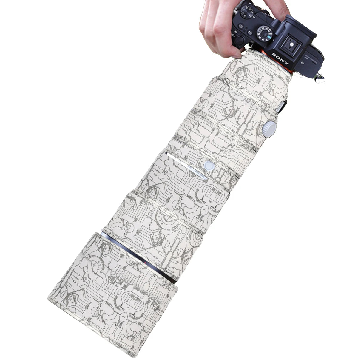 CHASING BIRDS Camouflage Waterproof Lens Coat for Sony FE 200-600mm F5.6-6.3 G OSS Rainproof Lens Protective Cover SEL 200600