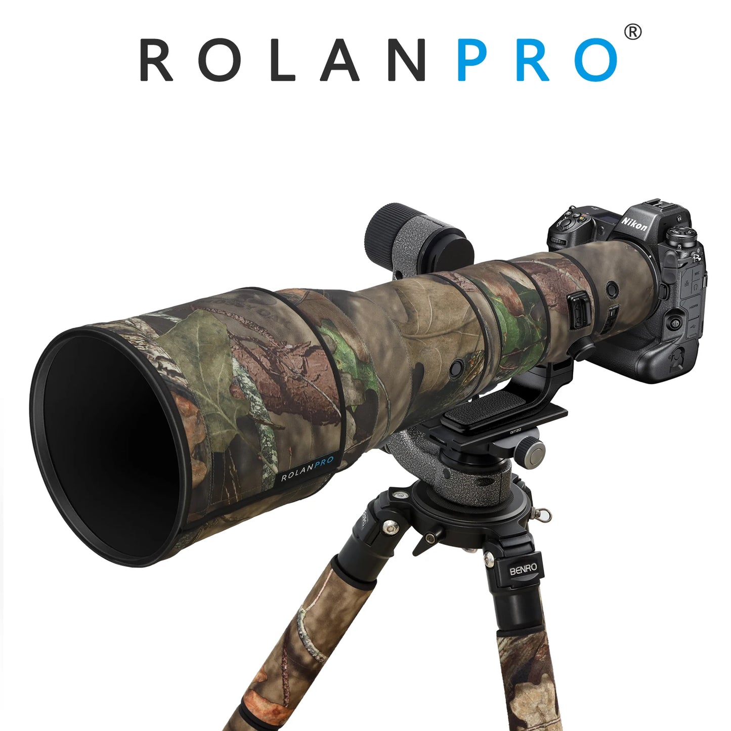 ROLANPRO Waterproof Camouflage Lens Coat for Nikon Z 800mm F/6.3 VR S Protective Sleeve Nikon Z800mm f6.3 Cover Guns Case