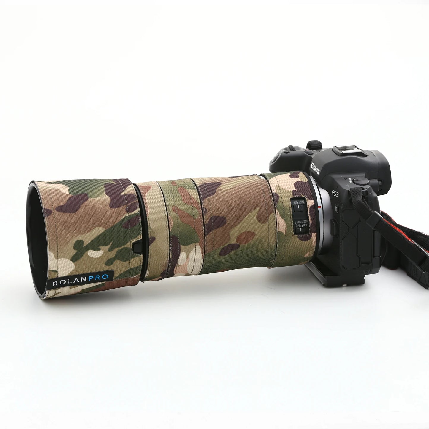 ROLANPRO Waterproof Lens Coat for Canon RF 100-400mm F5.6-8 IS USM Camouflage Lens Cover Lens Sleeve for Canon RF 100 400mm Case