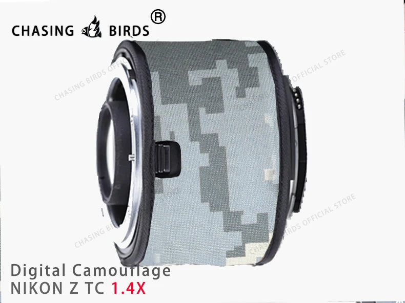 CHASING BIRDS camouflage lens coat for NIKON Z teleconverter 1.4X 2.0X waterproof and rainproof lens protective cover
