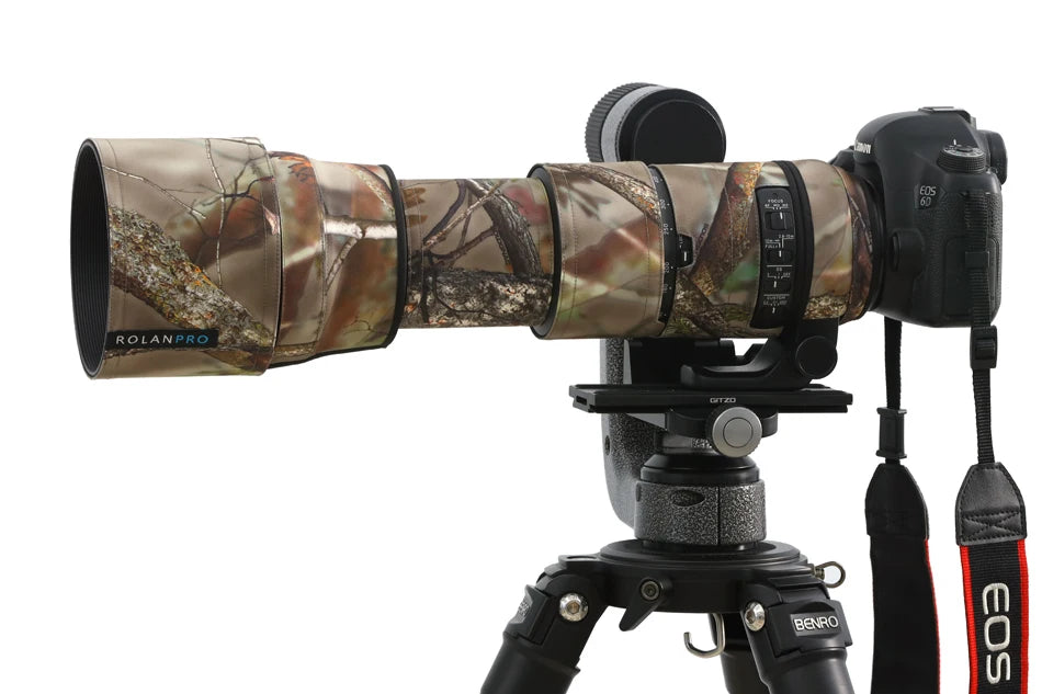 ROLANPRO Camouflage Lens Coat for SIGMA 150-600mm F5-6.3 DG OS HSM Contemporary (AF Version) Lens Protective Sleeve Guns Case