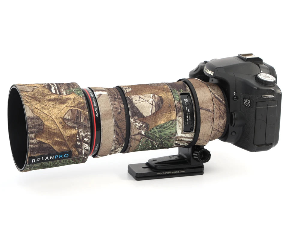 ROLANPRO Lens Coat for Canon EF 180mm f3.5L USM Camouflage Rain Cover Lens Sleeve Guns Case Photography Clothing