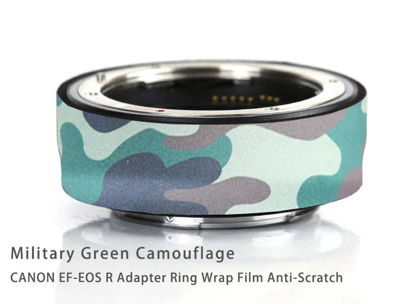 CHASING BIRDS Camouflage Waterproof Protective Coat for Canon EF-EOS R Adapter Ring Wrap Film Anti-Scratch