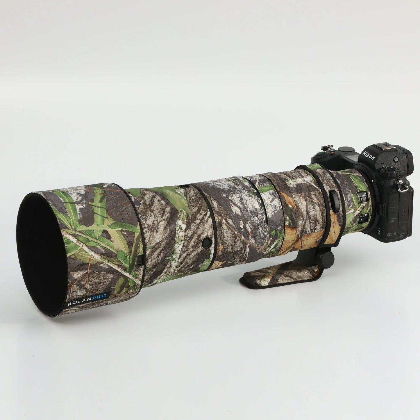 ROLANPRO Waterproof Lens Camouflage Coat for Nikon Z 180-600mm F/5.6-6.3 VR Lens Protective Cover Nikon Z 180 600 Guns Case