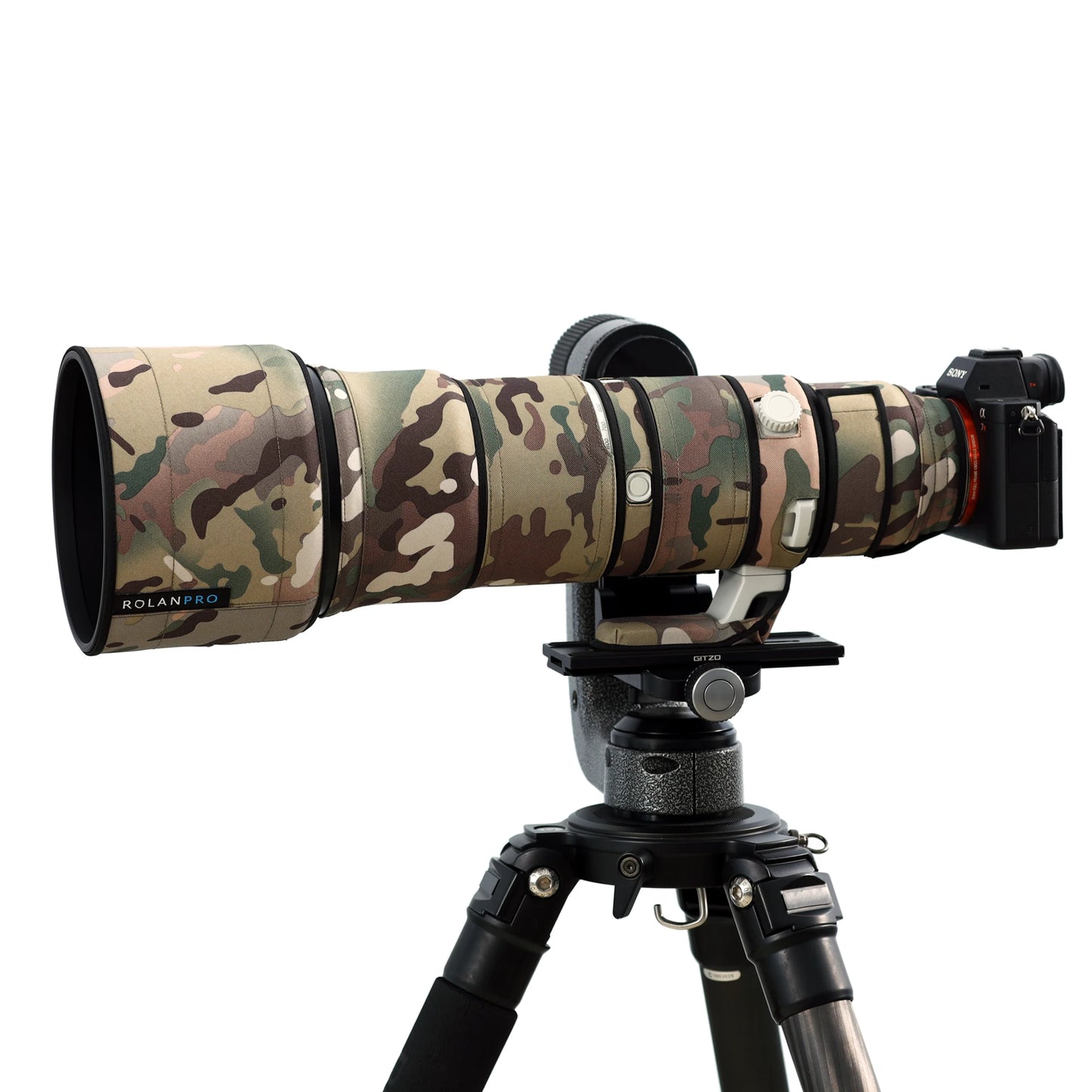 ROLANPRO Camouflage Lens Coat for Sony FE 400-800mm F6.3-8 G OSS SEL400800G Waterproof Rainproof Lens Protective Cover Guns Case