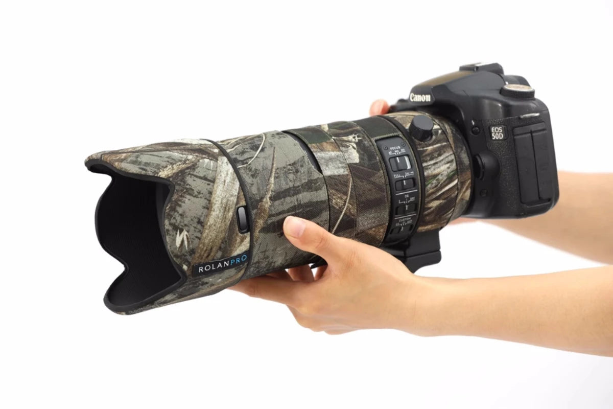 ROLANPRO Lens Coat Camouflage Rain Cover For SIGMA 70-200mm F2.8 Sport Lens Protective Case Nylon Waterproof Guns Sleeve