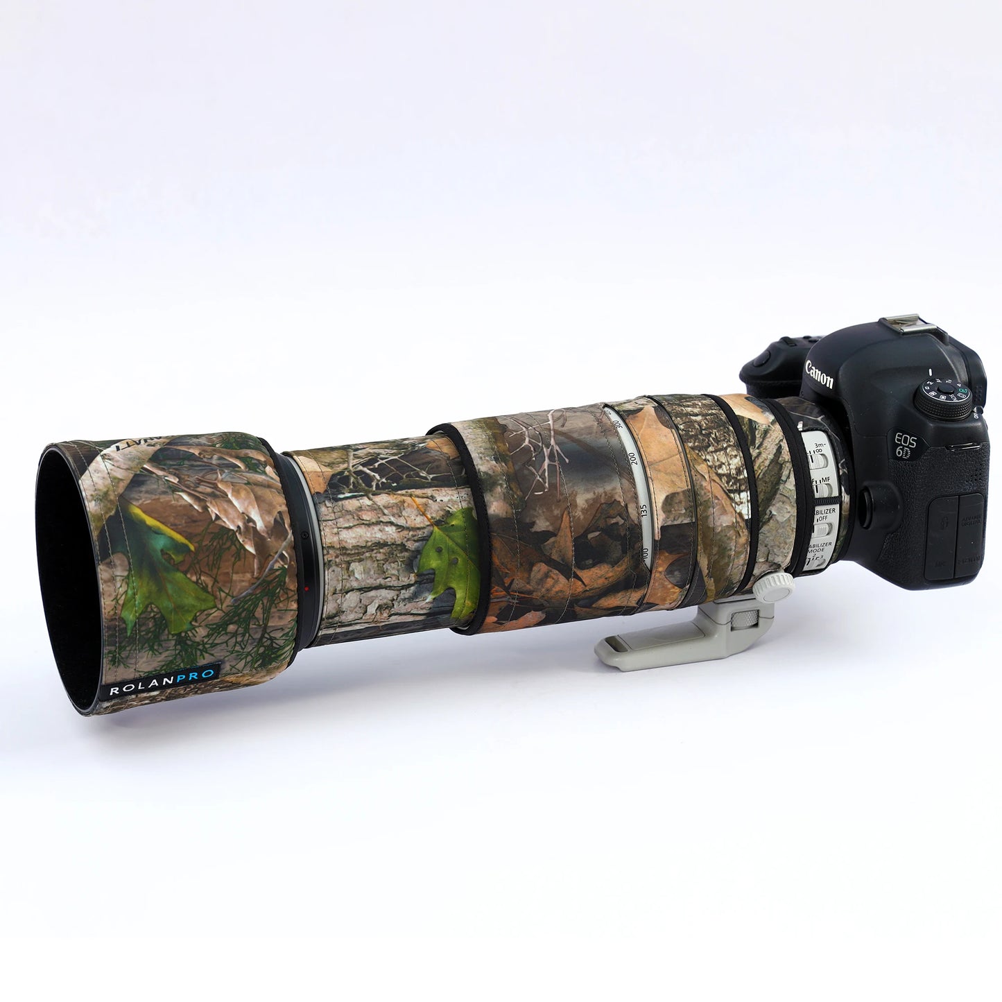 ROLANPRO Camouflage Lens Coat for Canon EF 100-400mm f4.5-5.6 L IS II USM Lens Protective Cover Guns Case Photography Backpack