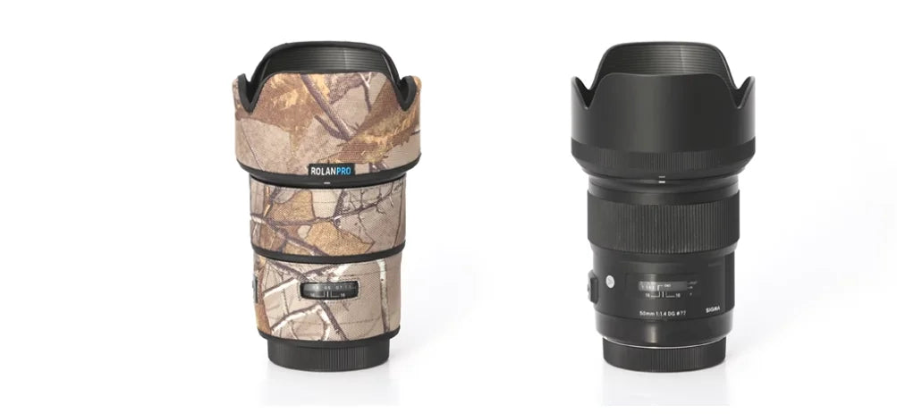 ROLANPRO Lens Coat for Nikon AF-S 50mm F/1.4 G Lens Protective Sleeve Rain Cover Guns Protection Case Clothing