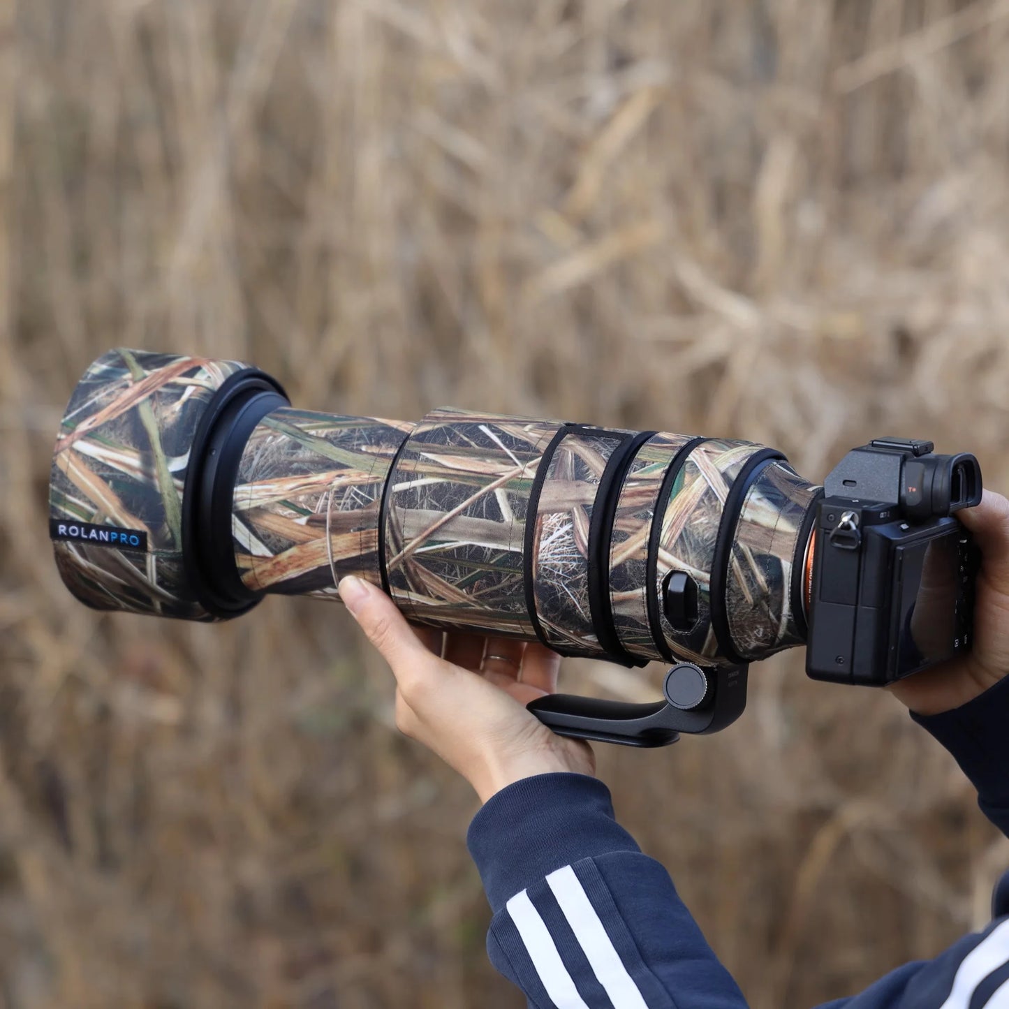 ROLANPRO Waterproof Lens Coat for Tamron 150-500mm f5-6.7 Di III VC VXD(A057) Camouflage Lens Cover Case Protective Sleevel