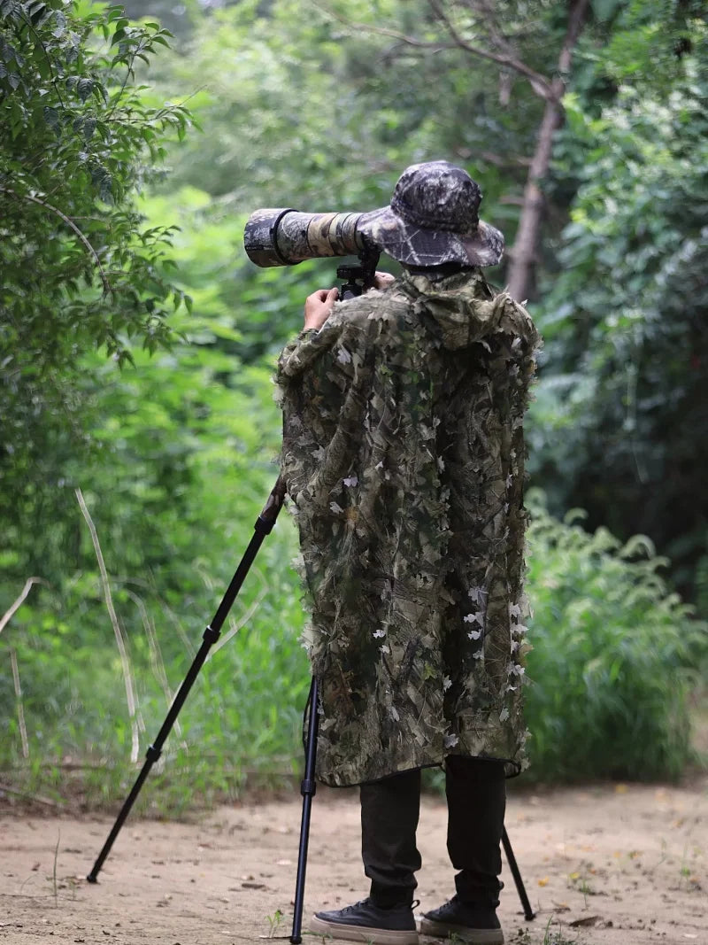 ROLANPRO Men Women Kids Outdoor Ghillie Suit Camouflage Clothes Jungle Suit Photography Sniper Birdwatching Tactical Gear Cape