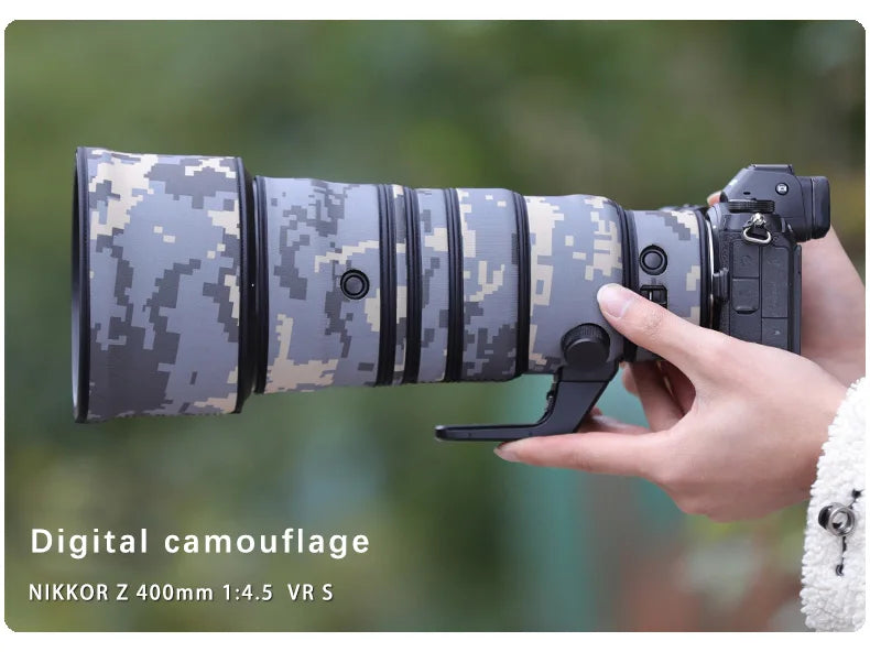 CHASING BIRDS camouflage lens coat for NIKON Z 400mm F/4.5 VR S waterproof and rainproof lens protective cover nikon lens cover