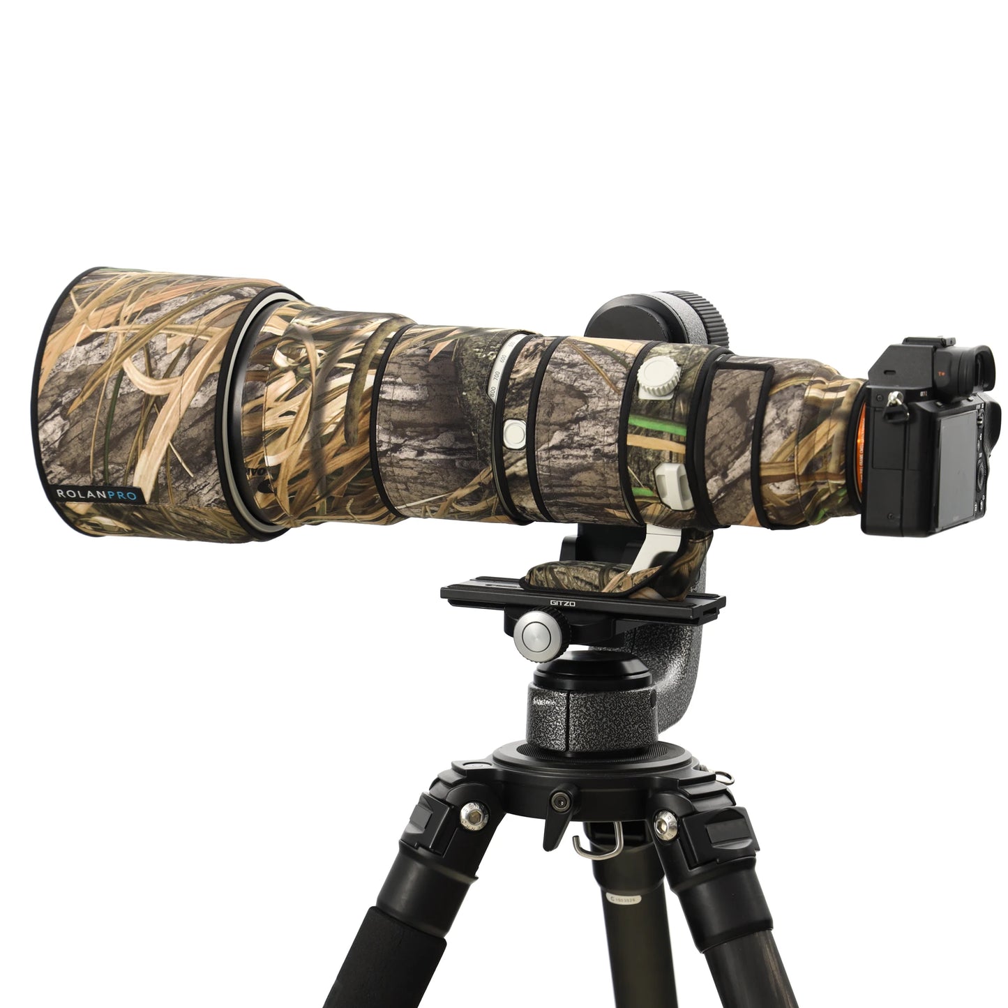 ROLANPRO Camouflage Lens Coat for Sony FE 400-800 mm F6.3-8 G OSS Waterproof Rainproof Lens Protective Cover Sony 400 800 Case