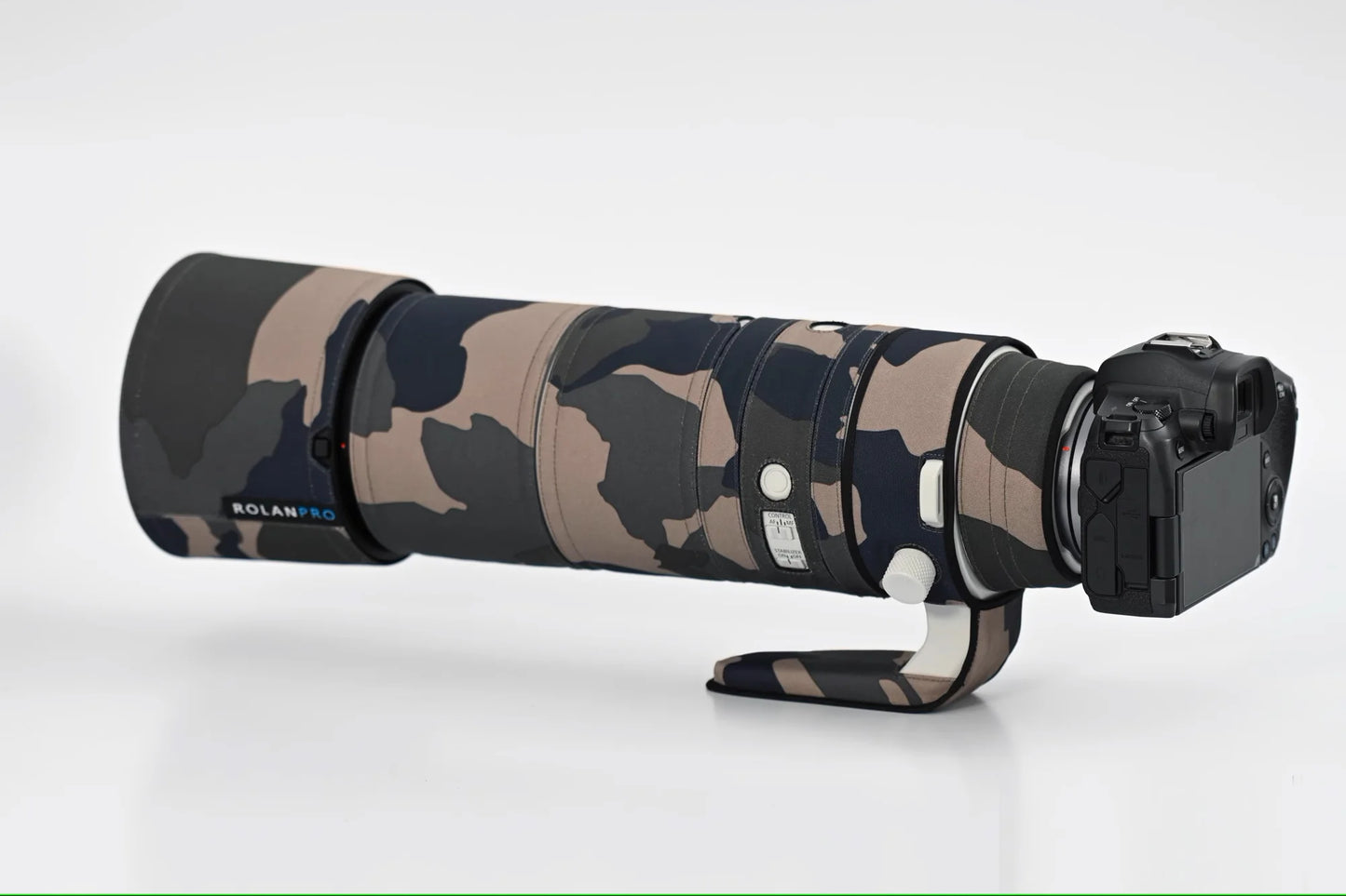 ROLANPRO Waterproof Lens Cover for Canon RF 200-800mm F6.3-9 IS USM Camouflage Rain Cover Lens Protection Sleeve Guns Case