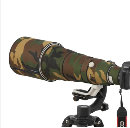 ROLANPRO Lens Cover for Nikon AF-S 500mm f/4G ED VR (I and II) Nylon Camouflage Lens Clothing Rain Cover Lens Sleeve Guns Case