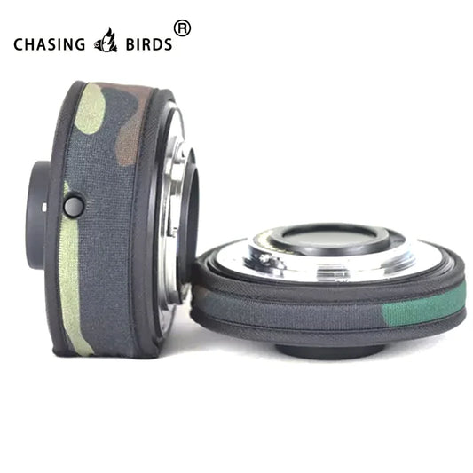 CHASING BIRDS camouflage lens coat for OLYMPUS teleconverter TC EC MC 1.4X 2.0X waterproof and rainproof lens protective cover