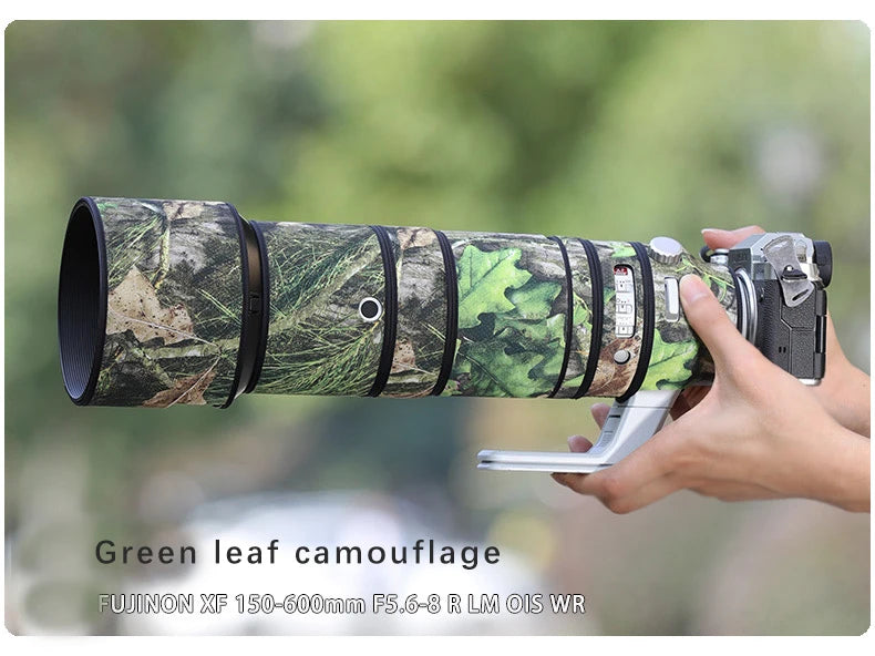 CHASING BIRDS camouflage lens coat for Fujifilm 150 600 F5.6-8 R waterproof and rainproof lens protective cover fuji 150600 coat
