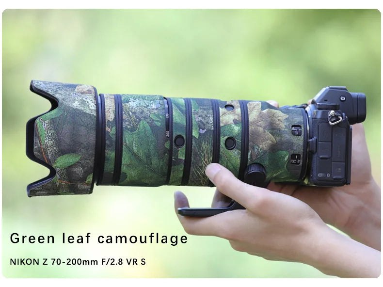 CHASING BIRDS camouflage lens coat for NIKON Z 70-200mm F2.8 VR S waterproof and rainproof protective cover z 70200 lens cover