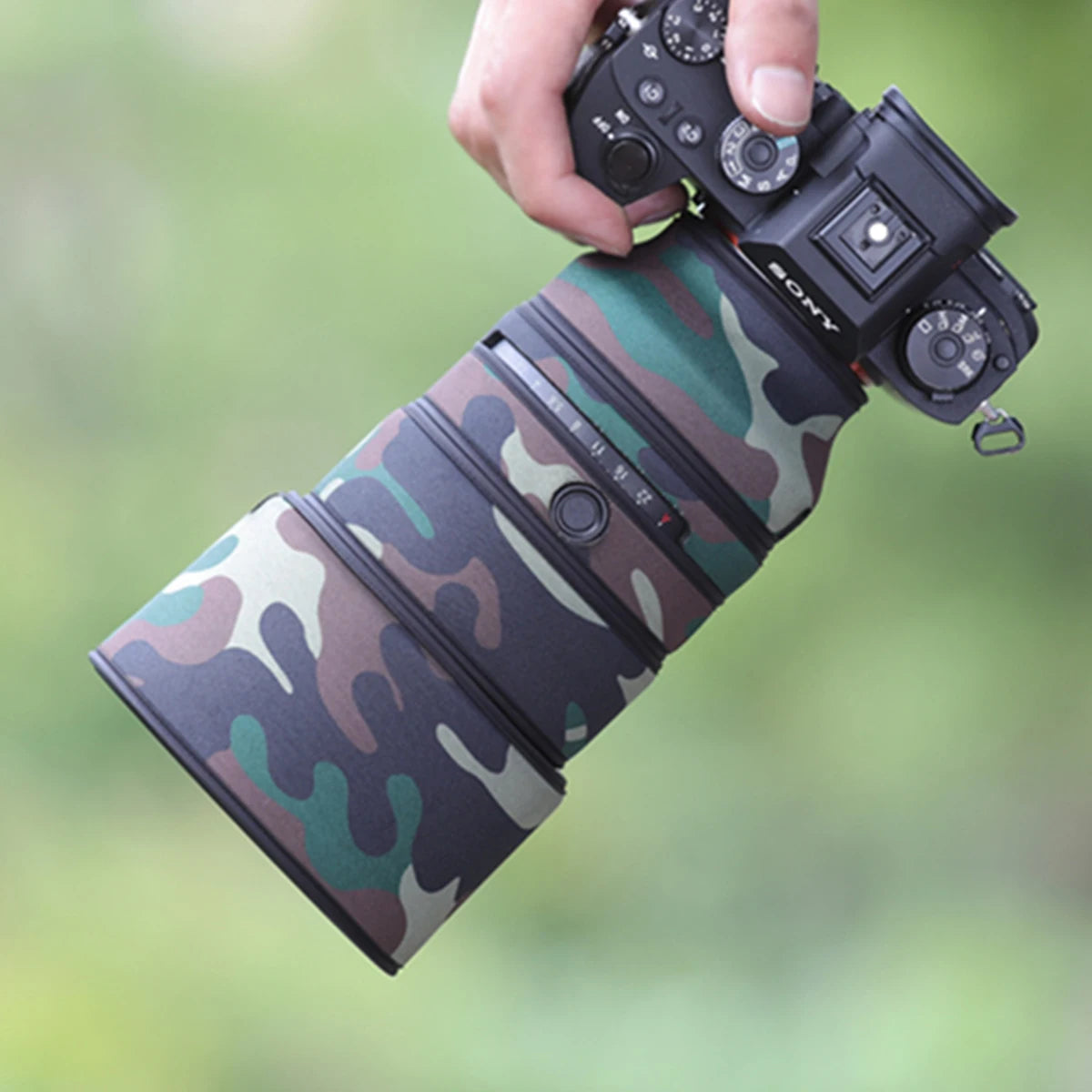 CHASING BIRDS camouflage lens coat for SONY FE 135 mm F1.8 GM waterproof and rainproof lens protective cover