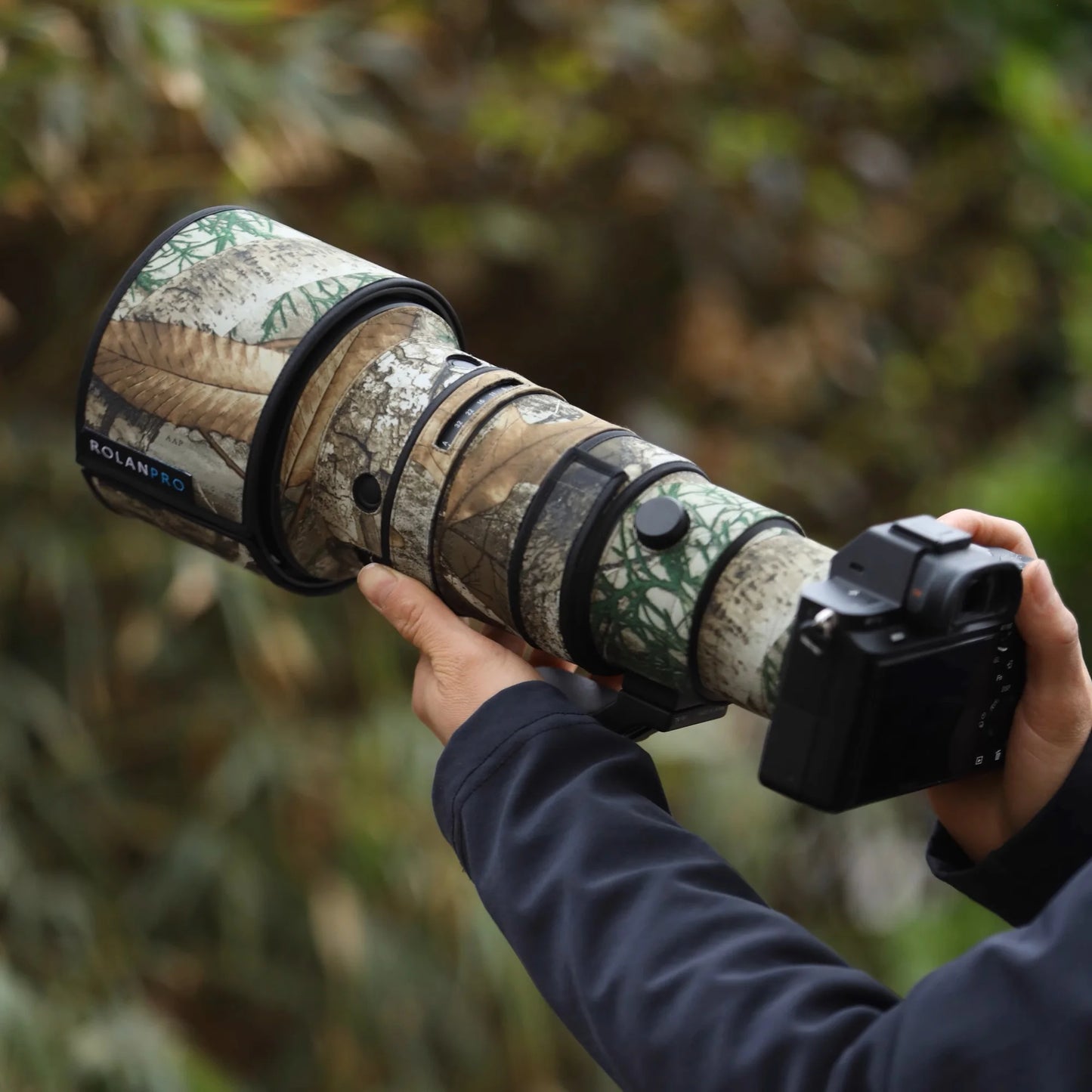 ROLANPRO Waterproof Lens Coat for Sigma 500mm F5.6 DG DN OS Sports-Sony E Mount Lens Protective Sleeve Guns Case Lens Cover