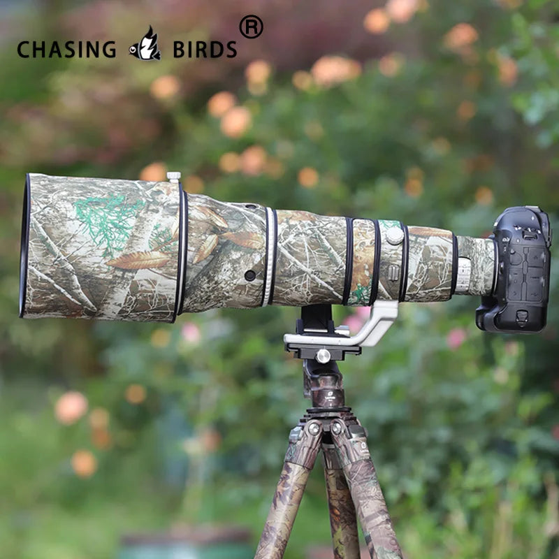 CHASING BIRDS camouflage lens coat for CANON EF 600 mm F4 L IS II USM elastic waterproof and rainproof lens protective cover