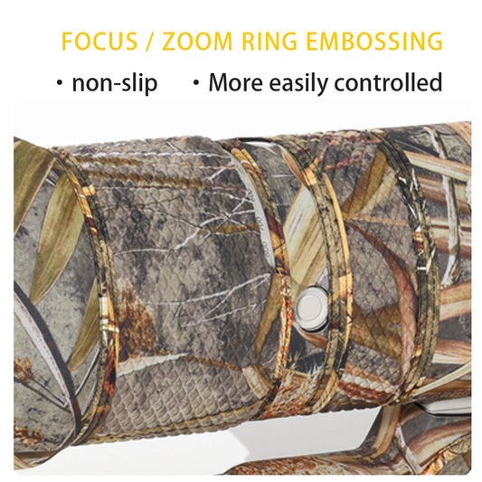 CHASING BIRDS Camouflage Lens Coat for FUJI Fujifilm GF 500 mm F5.6 R LM OIS WR elastic Waterproof and Rainproof Lens Protective