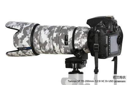 ROLANPRO Lens Coat for Tamron SP 70-200mm F2.8 VC Di USD (A009) Camouflage Lens Clothing Rain Cover Lens Case