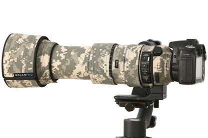ROLANPRO Waterproof Lens Camouflage Coat for Sigma 60-600mm f4.5-6.3 DG OS HSM Sport Cover Lens Protective Sleeve Guns Case