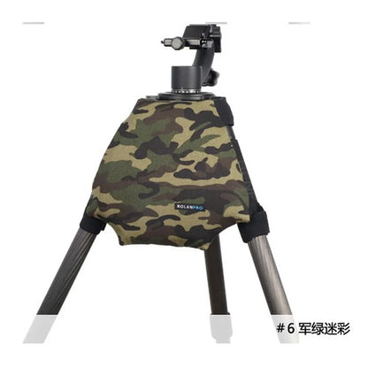 ROLANPRO Camera Camouflage Rain Cover Raincoat for Universal Tripod Shoulder Pads Camera Guns Clothing LEOFOTO Gitzo Benro