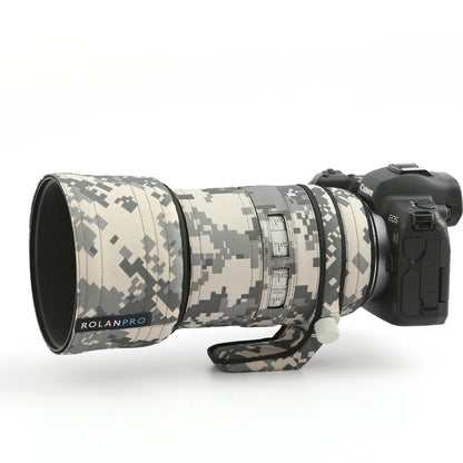 ROLANPRO Waterproof Lens Coat for Canon RF 70-200mm F2.8 L IS USM Rain Cover Lens Sleeve Guns Case for CANON RF 70 200 Camo