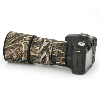 ROLANPRO Lens Cover for Canon EF 100mm f2.8L IS USM Camouflage Rain Cover  Lens Sleeve Guns Case Photography Clothing