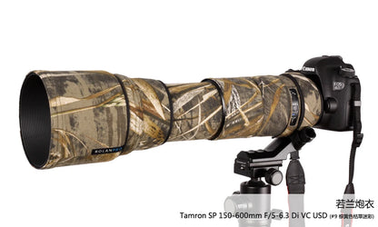ROLANPRO Lens Camouflage Coat Rain Cover for Tamron SP 150-600mm F/5-6.3 Di VC USD (A011) Lens Protective Case Guns Sleeve Bag