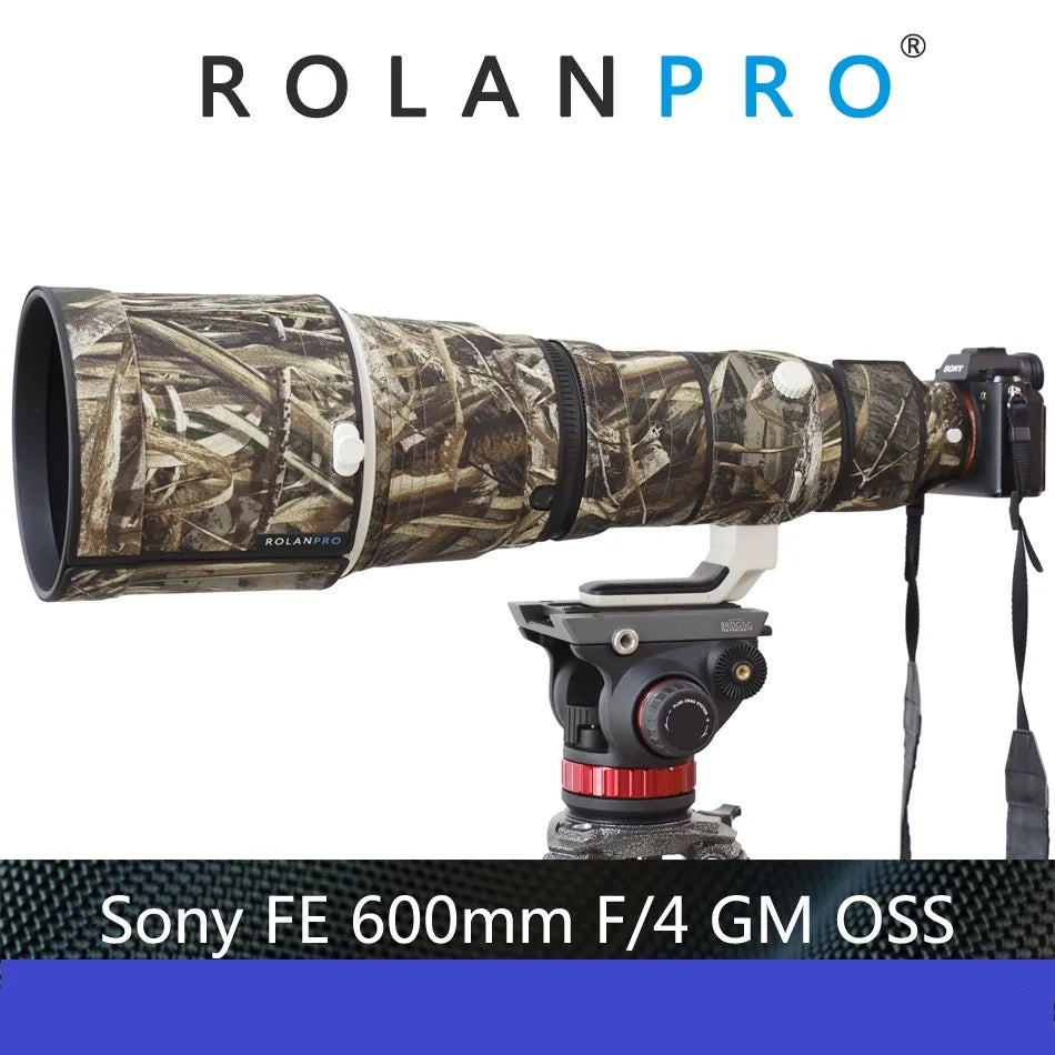 ROLANPRO Camouflage Lens Coat for Sony 600 F4 GM OSS Waterproof Rainproof Lens Protective Cover sony 600mm Lens Cover Guns Case