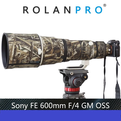 ROLANPRO Lens Coat for Sony FE 600mm F4 GM OSS Waterproof Rainproof Lens Protective Cover sony 600f4 Rain Cover Case Camouflage