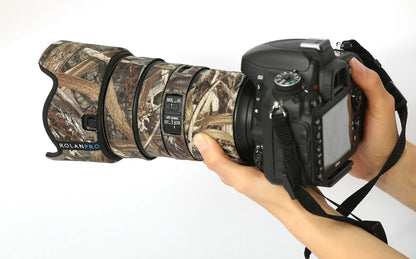 ROLANPRO Lens Coat for Nikon AFS 24-70mm F/2.8E ED VR Camouflage Cover Lens Protective Sleeve Guns Clothing Photography Case
