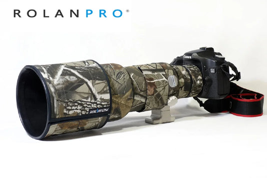 ROLANPRO Camera Lens Cover for Canon EF 300mm f/2.8 L USM Nylon Camouflage Lens Clothing Rain Cover Lens Sleeve Guns Case