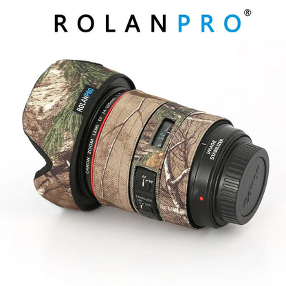 ROLANPRO Waterproof Lens Coat for Canon EF 24-105mm f4L IS II USM Lens Sleeve Guns Case Photography Accessories Cover
