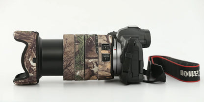 ROLANPRO Lens Camouflage Coat Rain Cover for Canon RF 24-105mm f4L IS USM Lens Sleeve Guns Case Lens Clothing