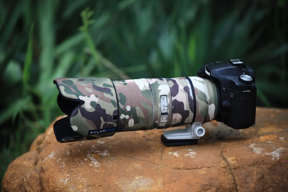 ROLANPRO Waterproof Lens Camouflage Coat Rain Cover for Canon EF 70-200mm F2.8 L IS USM lens Sleeve Guns Case