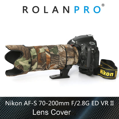 ROLANPRO Waterproof Lens Coat for Nikkor Nikon AF-S 70-200mm f/2.8G ED VR II Lens Protective Sleeve Guns Case Nikon 70200 Cover