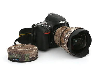 ROLANPRO Lens Coat for Nikon AFS 14-24mm F/2.8G ED Camouflage Rain Cover Lens Sleeve Guns Clothing Photography Case