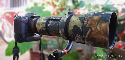 ROLANPRO Lens Cover for Sigma APO 500mm f/4.5 EX DG HSM Camouflage Lens Clothing Rain Cover Lens Sleeve Guns Case